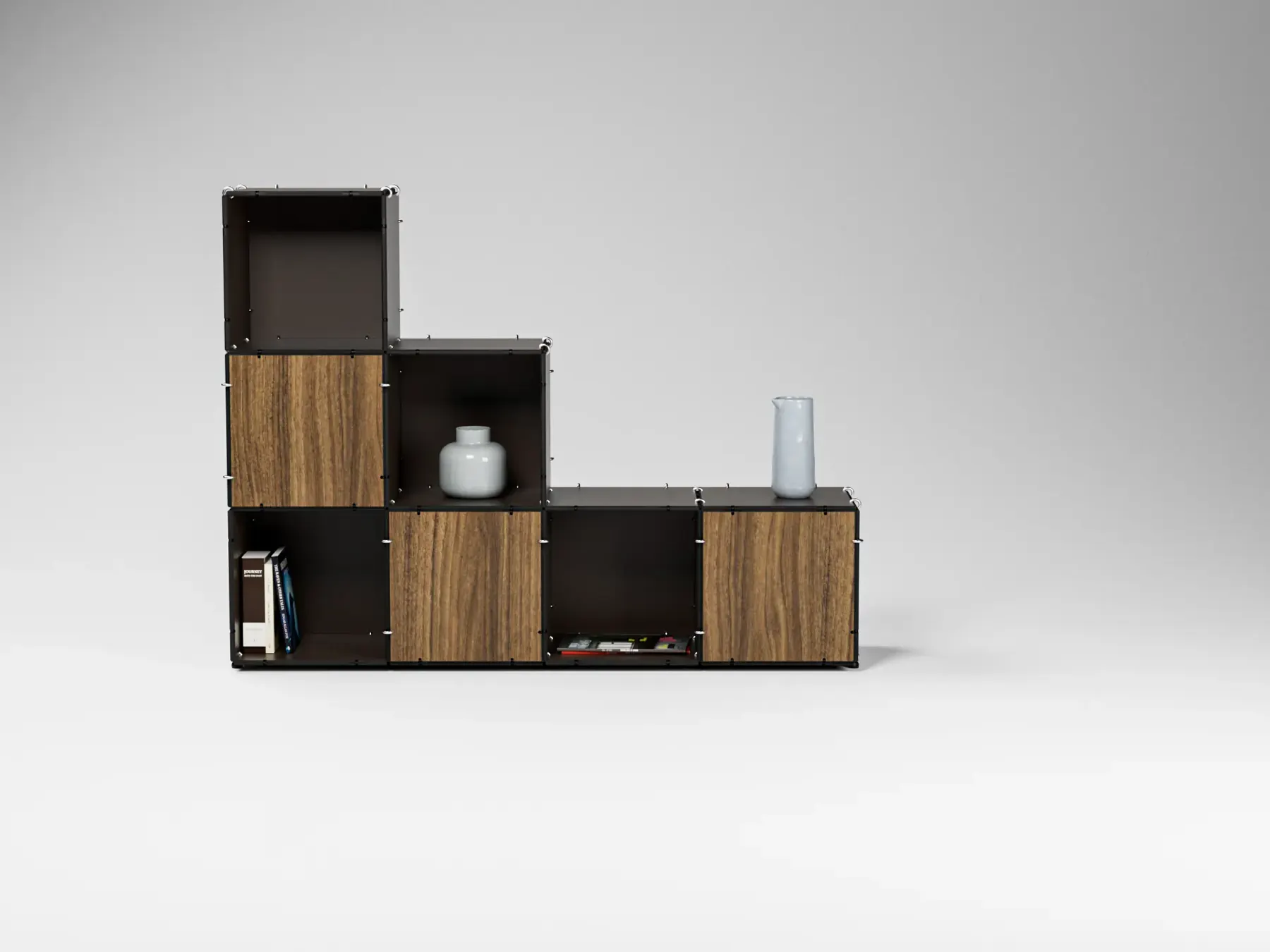 Anillo shelf in a staircase shape – one of countless configurations